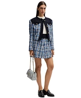 Boss by Hugo Women's Multicolored Tweed Mini Skirt