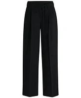 Boss by Hugo Women's Japanese Crepe Relaxed-Fit Trousers