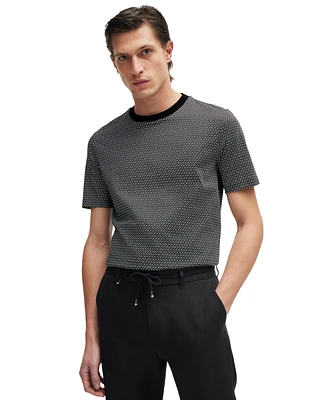 Boss by Hugo Men's Two-Tone Monogram T-Shirt