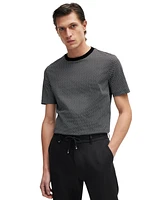 Boss by Hugo Men's Two-Tone Monogram T-Shirt