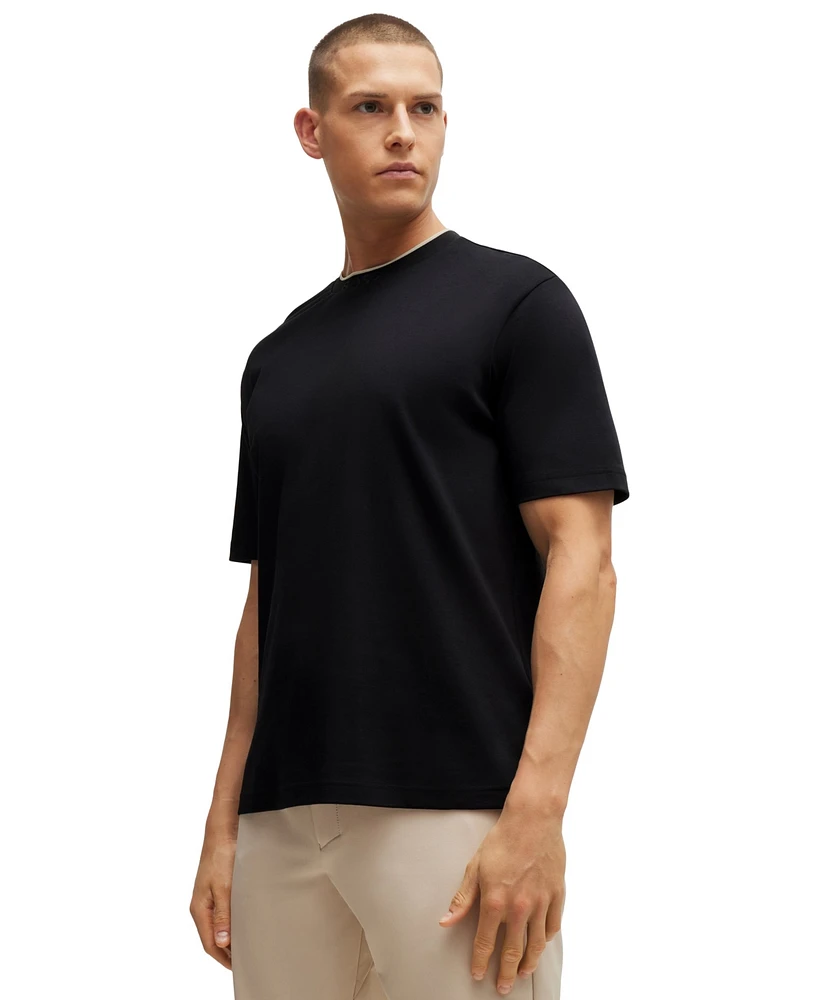 Boss by Hugo Men's Logo Collar Relaxed-Fit T-Shirt