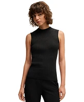 Boss by Hugo Women's Sleeveless Ribbed Top