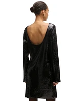 Boss by Hugo Women's Long-Sleeved Sequined Dress