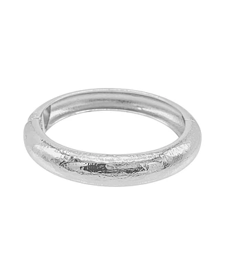 Adornia Silver Texturized Bangle