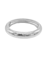 Adornia Silver Texturized Bangle