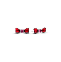 Pandora Sterling Silver Disney Snow White Bow Stud Earrings