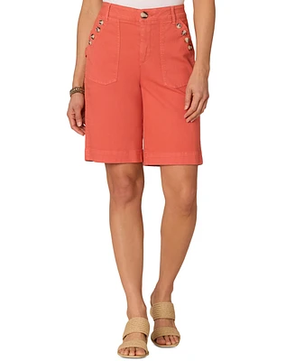 Democracy Petite "Ab" Solution Skyrise Bermuda Shorts
