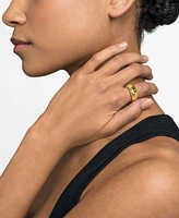 Michael Kors 14K Gold-Plated Brass Oval Stone Ring