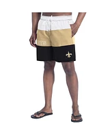 G-iii Sports by Carl Banks Men's Black/Tan Pittsburgh Steelers Sunrise Volley Swim Shorts