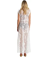 La Moda Clothing Women's Oceana Lace Cover-Up