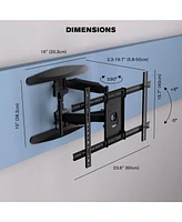 ProMounts Full Motion Tv Wall Mount For Tvs 42"