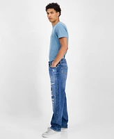 Guess Men's Mason Rip and Repair Distressed Jeans