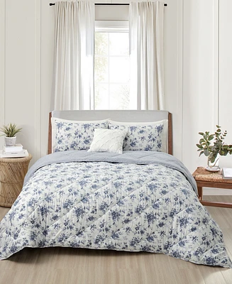 Layla Floral-Print 4-Pc, Comforter Sets