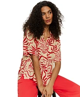 Sanctuary Women's Relaxed Vacation Collared Button-Front Shirt