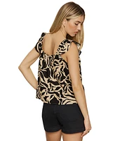 Sanctuary Women's The Time Off Printed Sleeveless Top