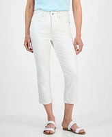 Style & Co Petite Cropped High-Rise Jeans, Exclusively at Macy's