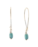 Robert Lee Morris Soho Turquoise Stone Dangle Earrings