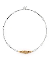 Robert Lee Morris Soho Silver Wire Wrapped Sculpted Collar Necklace