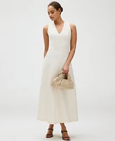 Calvin Klein Women's V-Neck Sleveless Maxi Dress