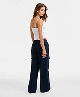 Self Esteem Juniors Smocked Tank Top Celebrity Pink Cargo Pants