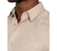 Guess Men's Regular-Fit Botanical Jacquard Button-Down Shirt