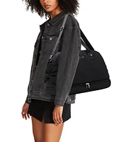 Madden Girl Bow Detail Zip Bottom Weekender Duffle Bag