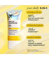 It Cosmetics Hello Sunshine Invisible Face Sunscreen Spf 50- Jumbo