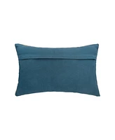14" x 22" Rory Modern Geometric Gray Cotton Blend Decor Throw Pillow