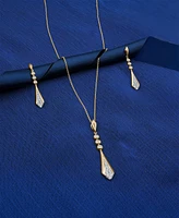 Wrapped in Love Diamond Flare Linear 18" Pendant Necklace (1/4 ct. t.w.) in 14k Gold, Exclusively at Macy's