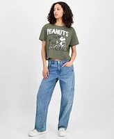 Grayon Threads, The Label Juniors' Snoopy Bike T-Shirt