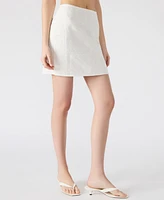 Steve Madden Women's Crissy Eyelet Patchwork Mini Skirt