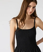 Steve Madden Women's Codie Cotton Smocked Midi Dress