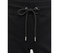 Dkny Sport Women's Cotton Logo Pull-On 10" Bermuda Shorts