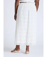 Eloquii Plus Ruched Tiered Maxi Skirt
