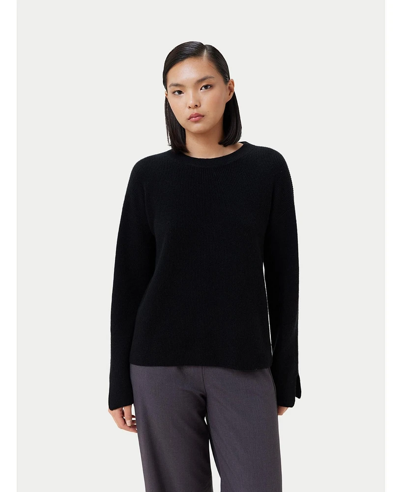 Gobi Cashmere Women's Split-Sleeve Sweater