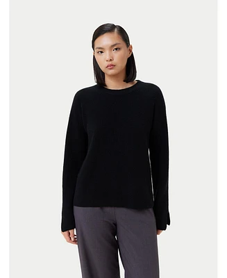 Gobi Cashmere Women's Split-Sleeve Sweater