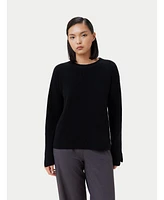 Gobi Cashmere Women's Split-Sleeve Sweater