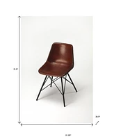 Faux Leather Side Chair for Dining Room or Office Seating
