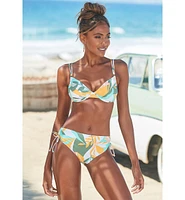 Lascana Women's Printed Underwire Bikini Swimsuit Top