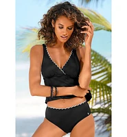 Lascana Women's Scalloped Classic Bikini Swimsuit Bottom