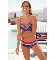Lascana Women's Striped Polka Dot Classic Bikini Swimsuit Bottom