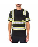 Smith's Workwear Men's Short Sleeve High-Visibility Reflective Safety Tee