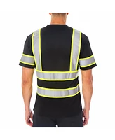 Smith's Workwear Men's Short Sleeve High-Visibility Reflective Safety Tee