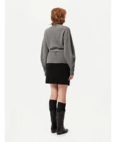 Gobi Cashmere Women's Belted Turtleneck