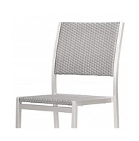 Modern Aluminum Armchair Set of Two for Patio or Dining Area