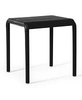 Plastic Modern Outdoor Patio Accent Side Tables (Set of 2)