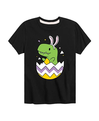 Hybrid Toddler Boys Happy Easter Dino Egg Graphic T-Shirt