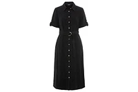 Olsen Women's Crinkle A-Line Shirt Dress