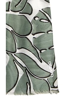 Olsen Abstract Leaf Print Scarf
