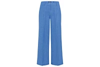 Olsen Women's Anna Fit Wide Leg Pleated Trouser